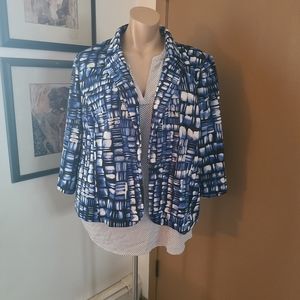Abstract printed blazer